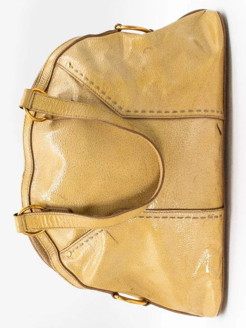 YSL Saint Laurent Muse Large Patent Satchel